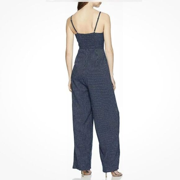 MINKPINK Lover navy striped Jumpsuit size small - Picture 5 of 14